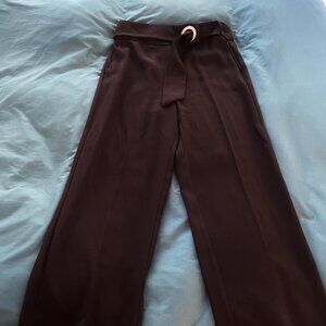 Black Dress Pants. Silver Belt